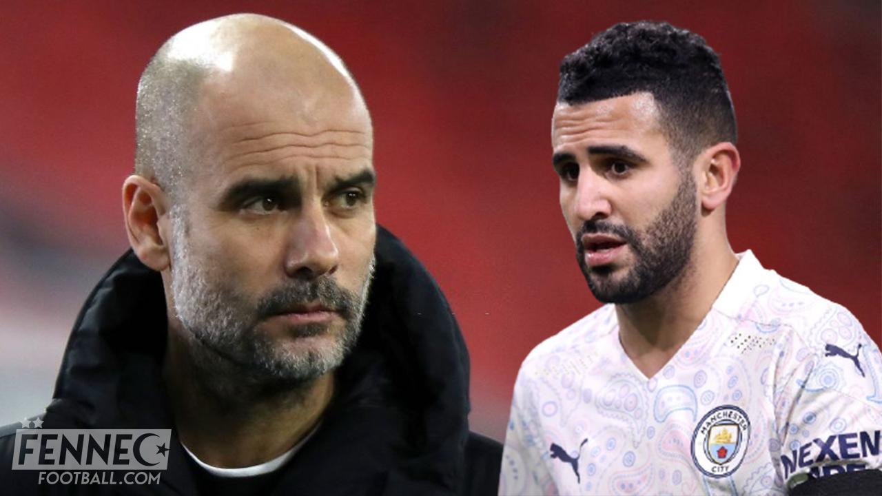 Man City: Guardiola révèle la raison de la non titularisation de Mahrez