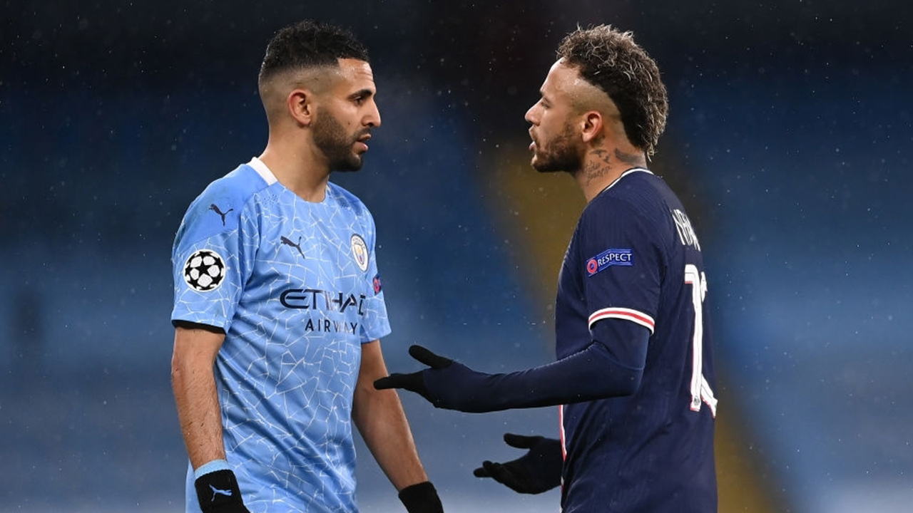 Manchester City PSG: L'embrouille entre Mahrez et Neymar (Vidéo)