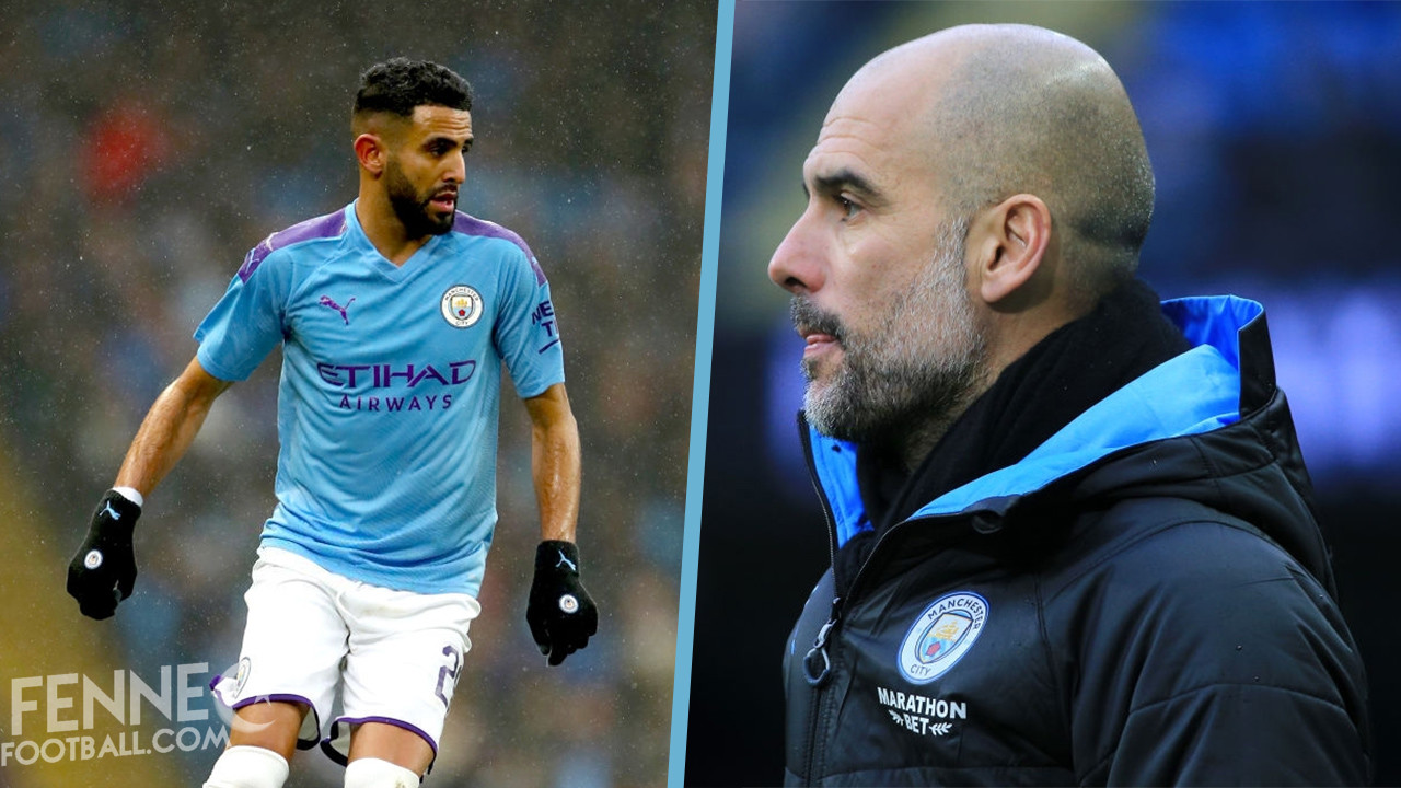 Un réaction très étrange de Pep Guardiola suite au coup franc de Riyad Mahrez