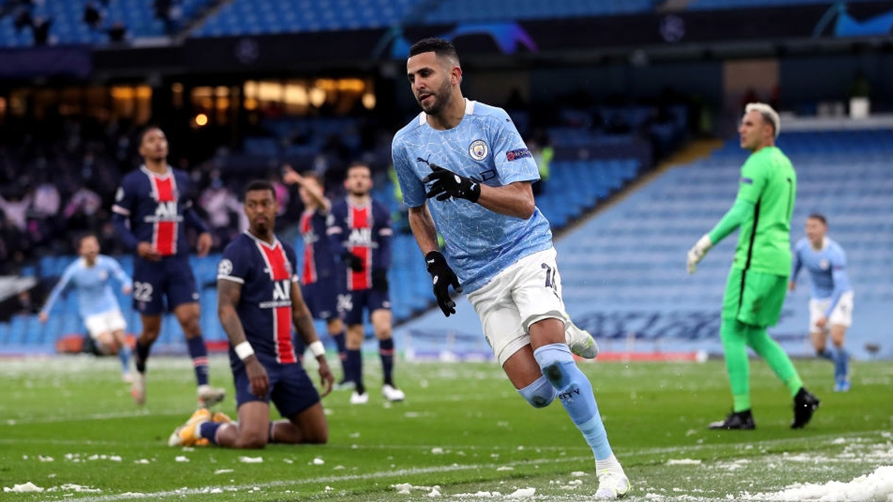 Mahrez double buteur contre le PSG en demi-finale de la LDC (Vidéo)