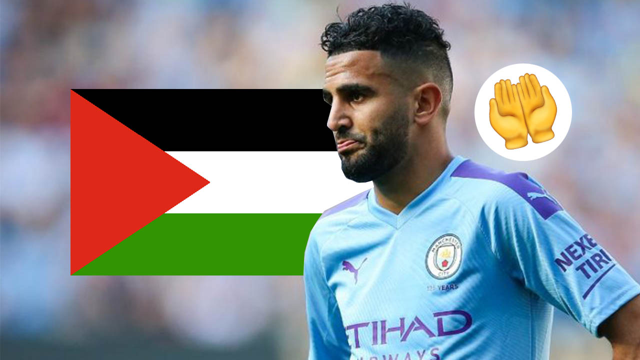 Riyad Mahrez affiche publiquement son total soutien à la Palestine