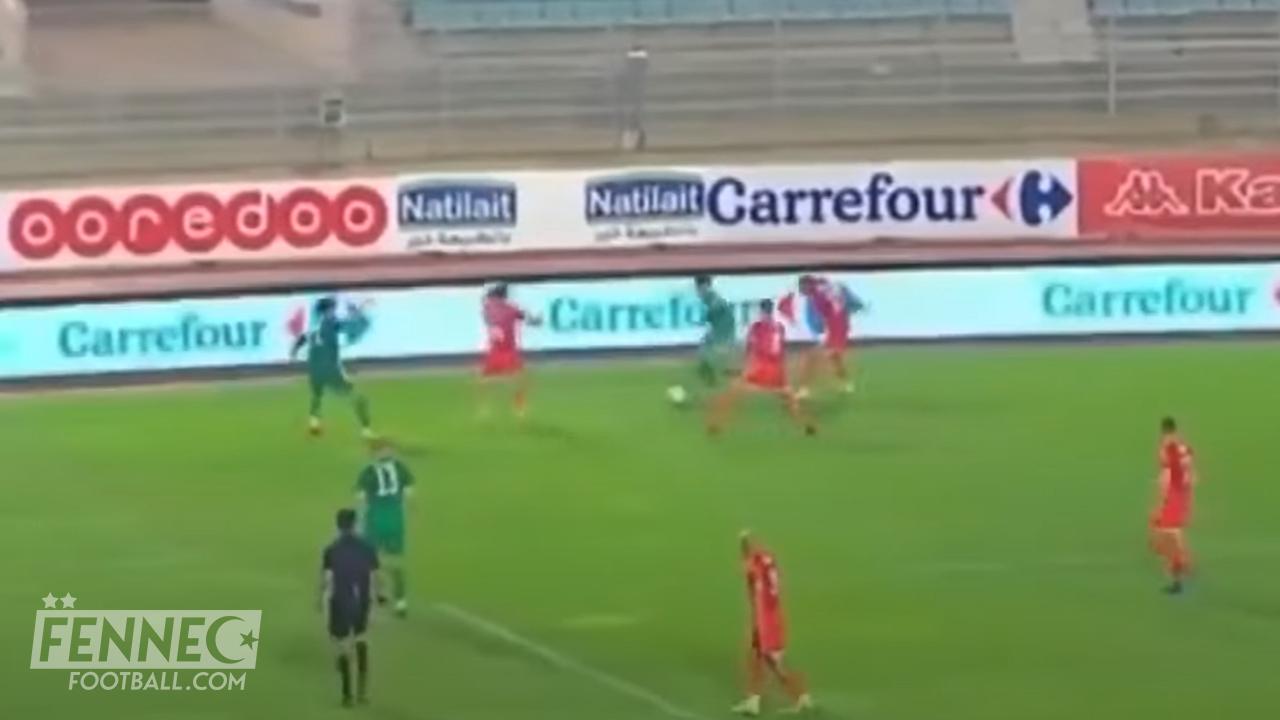 Le numéro monstrueux d'Ounas encerclé par 3 joueurs tunisiens (Vidéo)