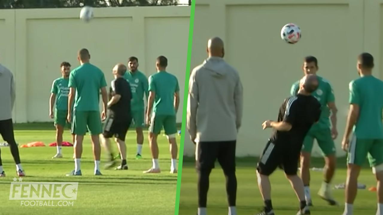 Equipe d'Algérie: Belmadi fait le show à l'entrainement (Vidéo)