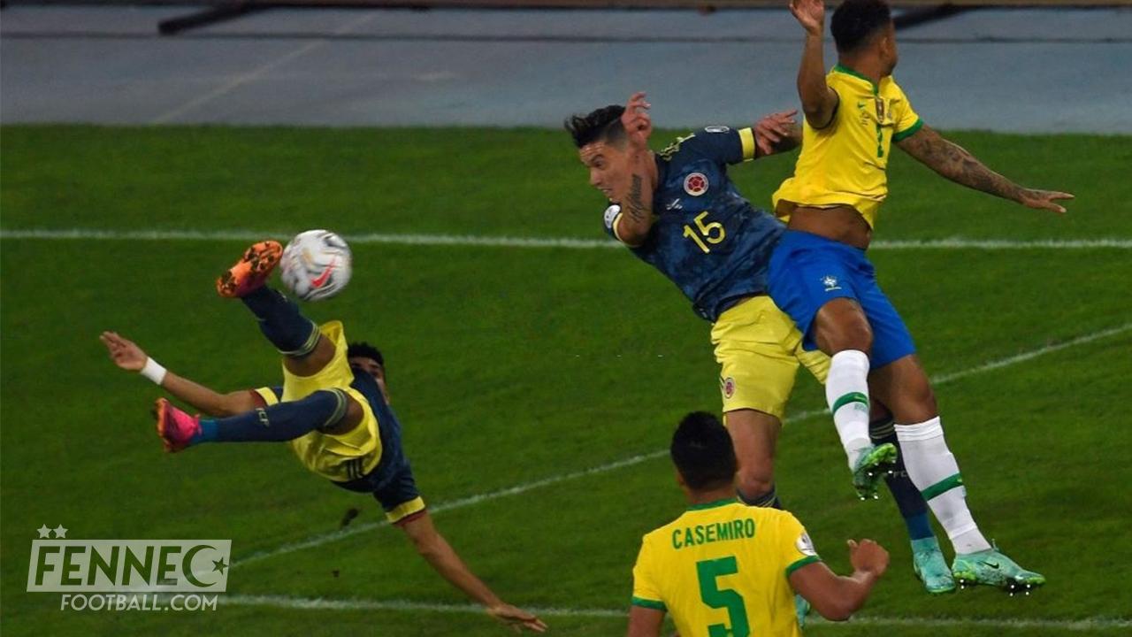 Brésil Colombie: Le coup de ciseau monstrueux de Luis Diaz (Vidéo)