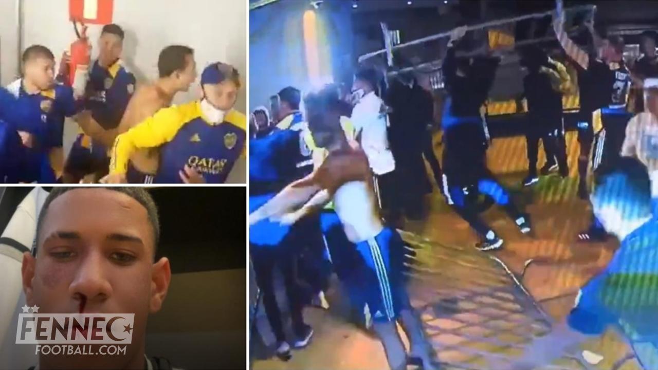 Incroyable bagarre générale à la fin du match Mineiro-Boca Juniors (Vidéo)