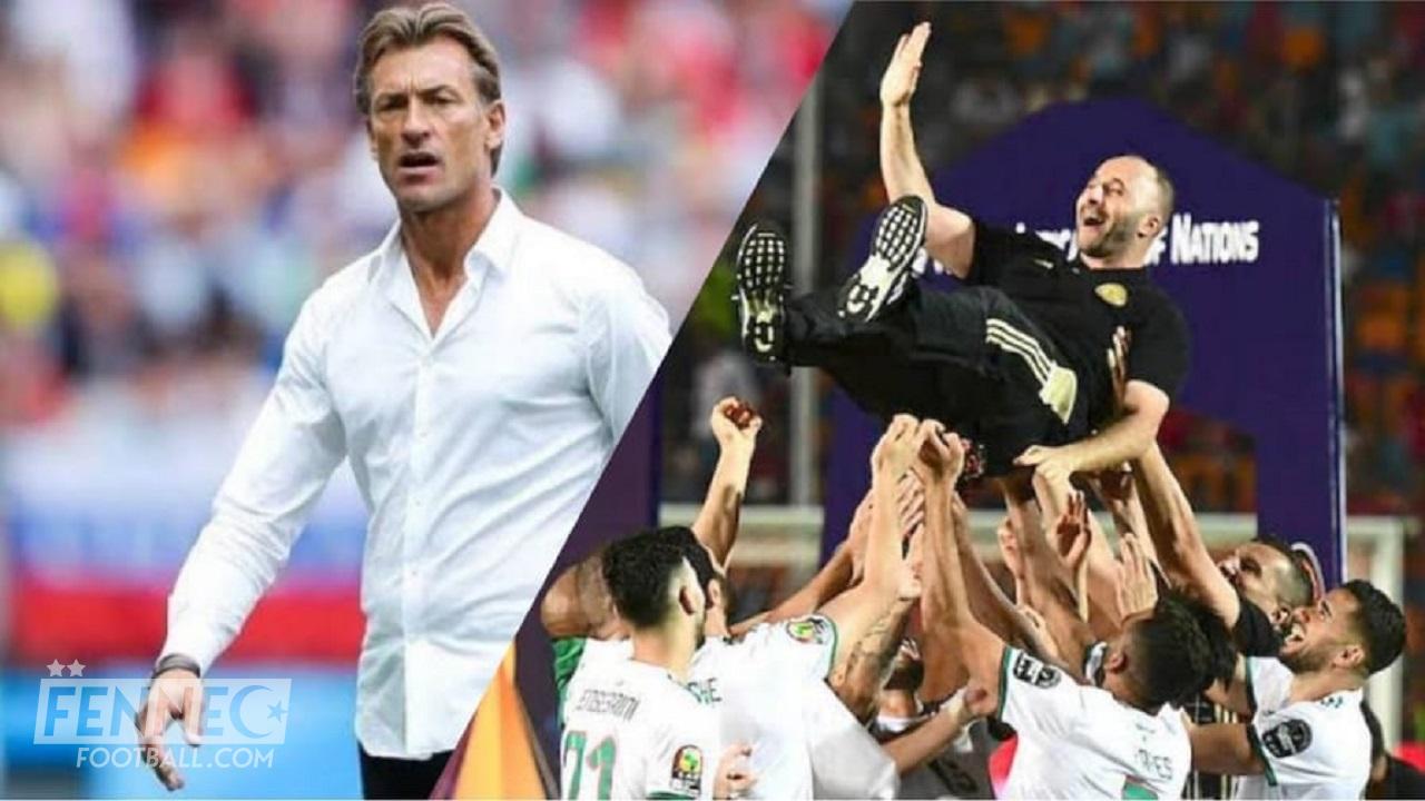 Hervé Renard jette des fleurs à l'équipe d'Algérie et à Belmadi