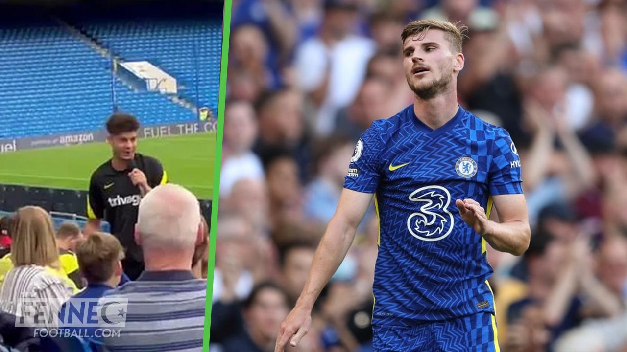 Un supporteur demande à Chelsea de virer Werner en pleine séance d'entrainement ouverte ! (Vidéo)