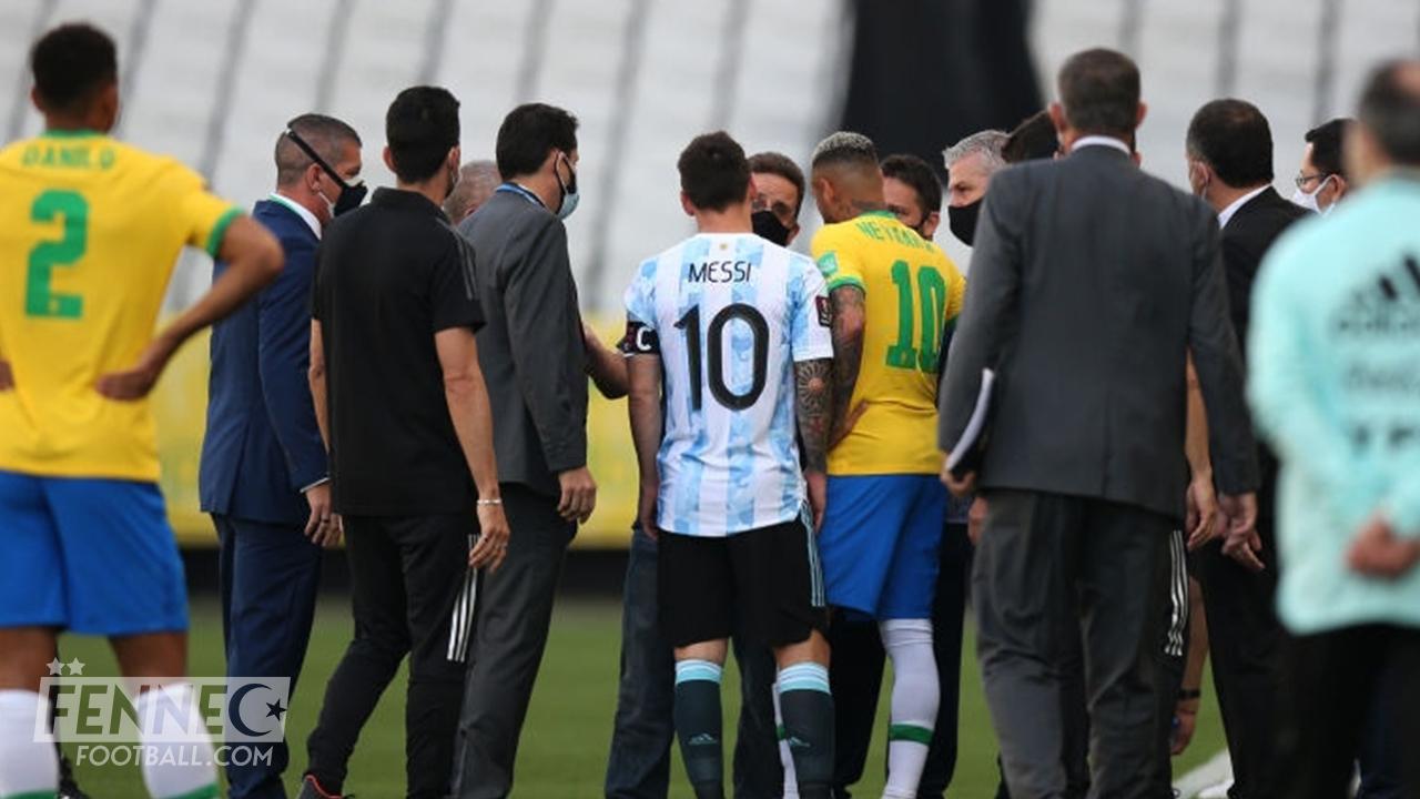 Elim Coupe du Monde 2022 : Voici pourquoi le match Brésil Argentine a été arrêté