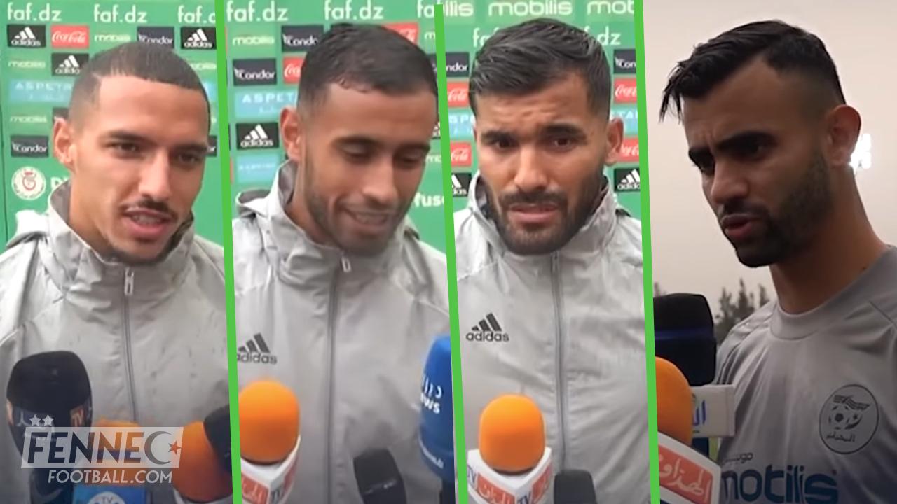 Equipe d'Algérie : Déclarations de Halaimia, Benayada, Ghezzal et Bennacer en zone mixte (Vidéo)
