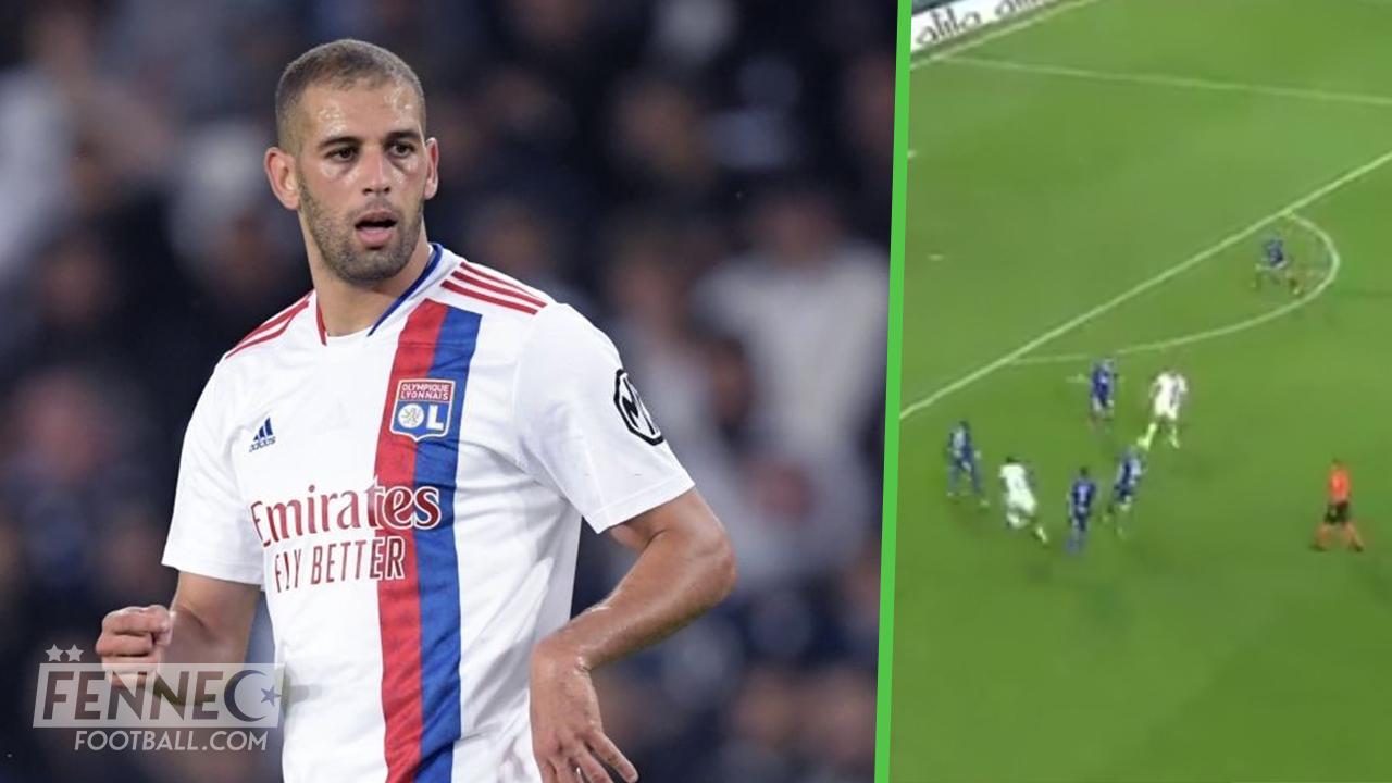 Auteur d'une sublime passe décisive, Slimani sauve Lyon (Vidéo)