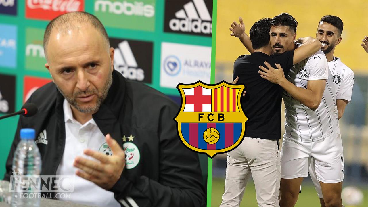 Equipe d'Algérie : Bounedjah au Barça ? La réaction de Belmadi
