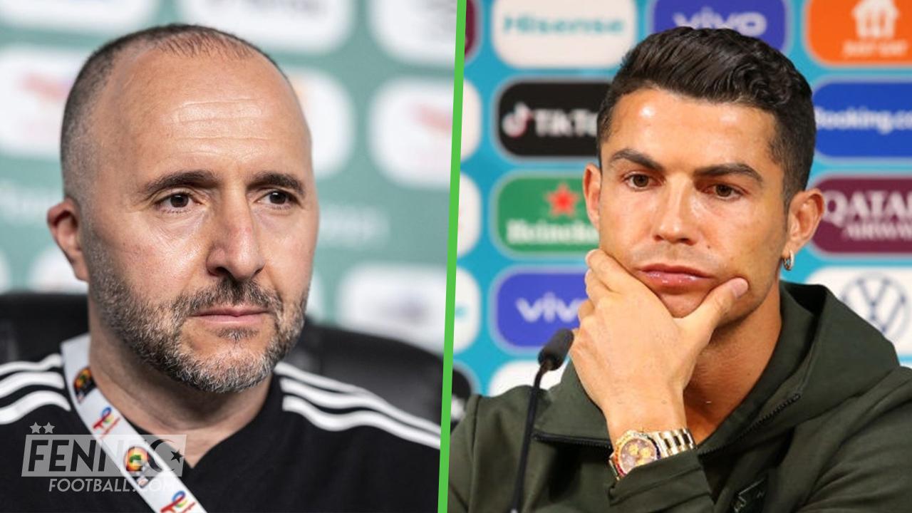 Enervé après la défaite, Belmadi fait une « Ronaldo » en conférence de presse ! (Vidéo)