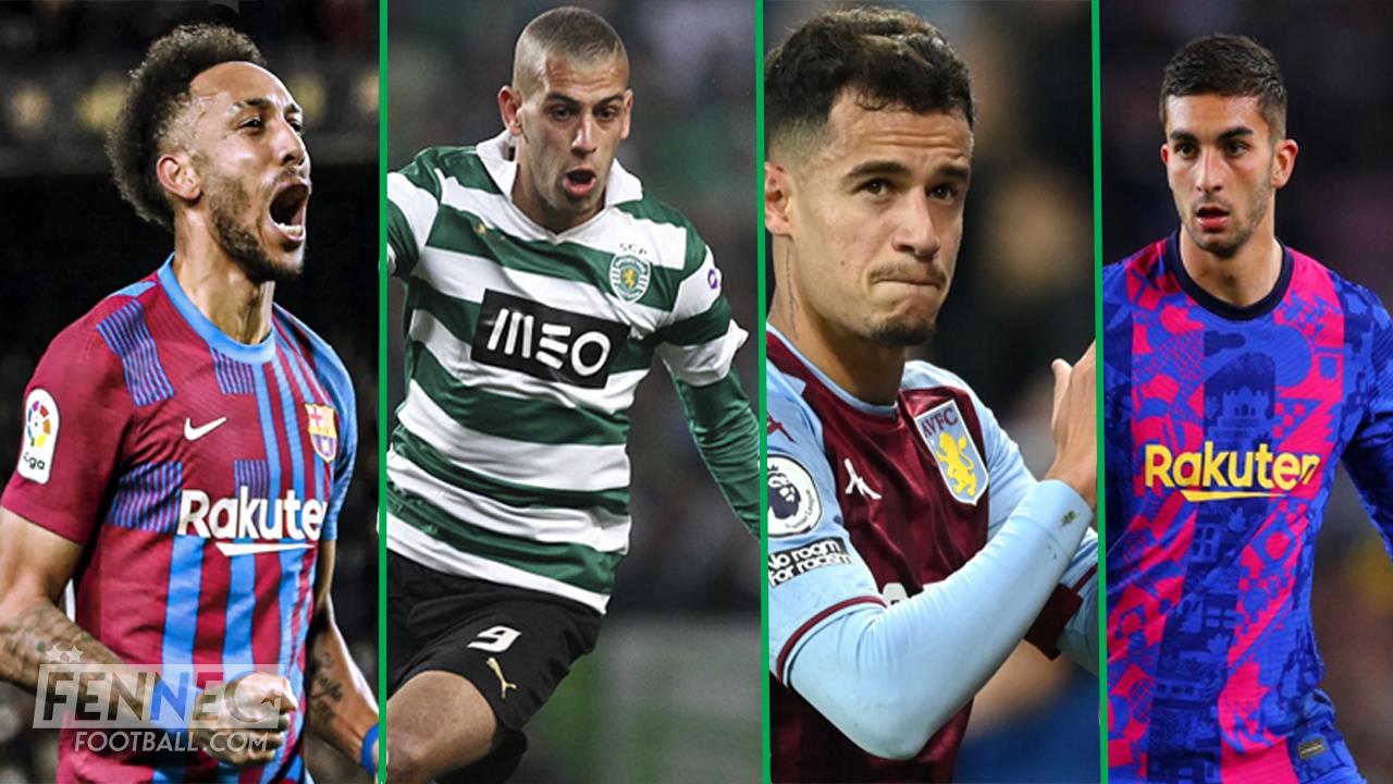Islam Slimani aux cotés d'Aubameyang, Philippe Coutinho, et Ferran Torres !