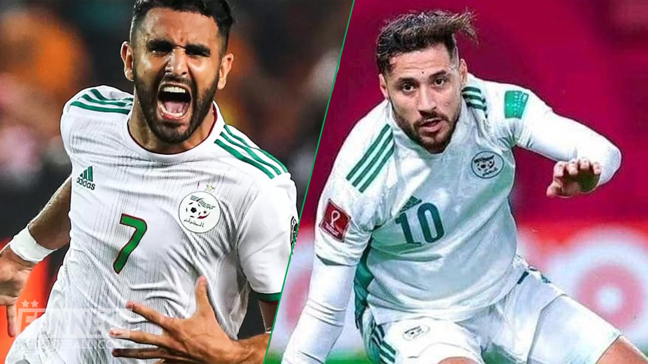 Les Algériens s'enflamment au sujet des casquettes de Mahrez et Belaili (Photo)