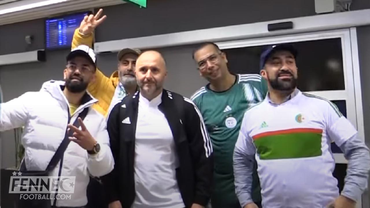 Les supporters algériens en Suède remontent le moral à Belmadi (Vidéo)