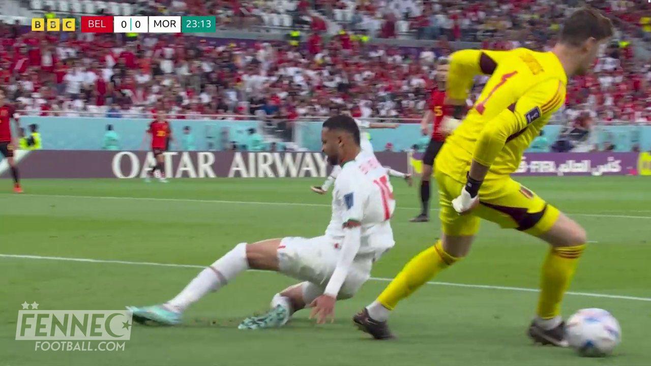 Maroc Belgique : Thibaut Courtois termine Youssef En-Nesyri avec un crochet dévastateur (Vidéo)