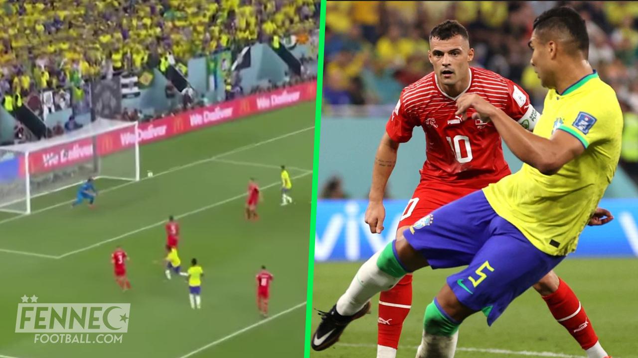 Brésil - Suisse : une magnifique reprise de volée de Casemiro laisse le gardien adverse pantois (Vidéo)