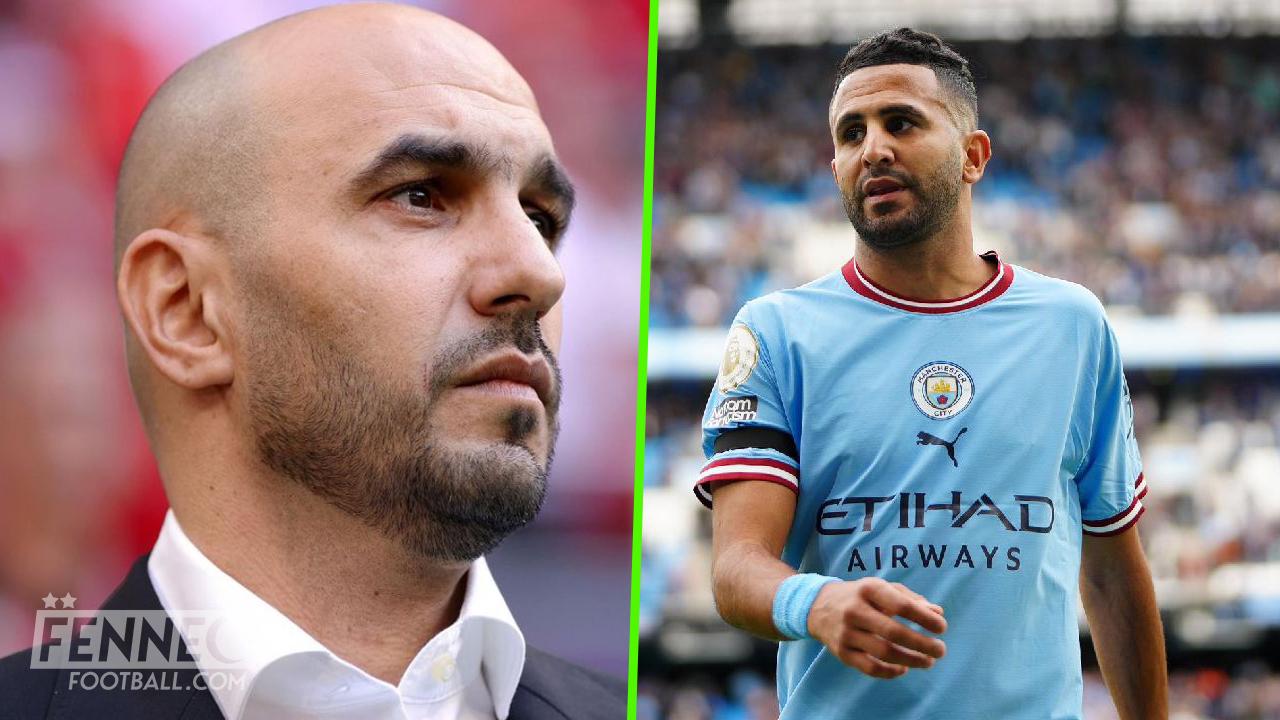 Riyad Mahrez fait un très beau geste à l'égard de Regragui (Photo)