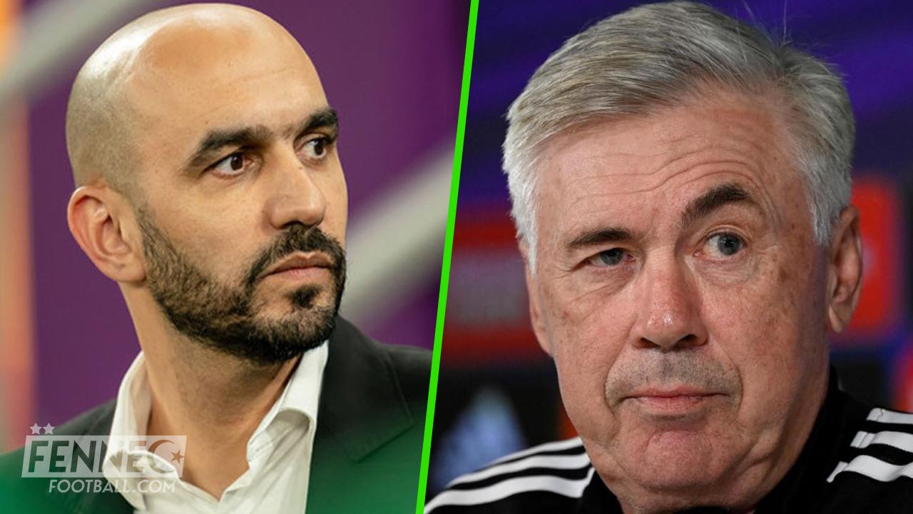 Le duo Walid Regragui - Carlo Ancelotti enflamme la toile (Photo)