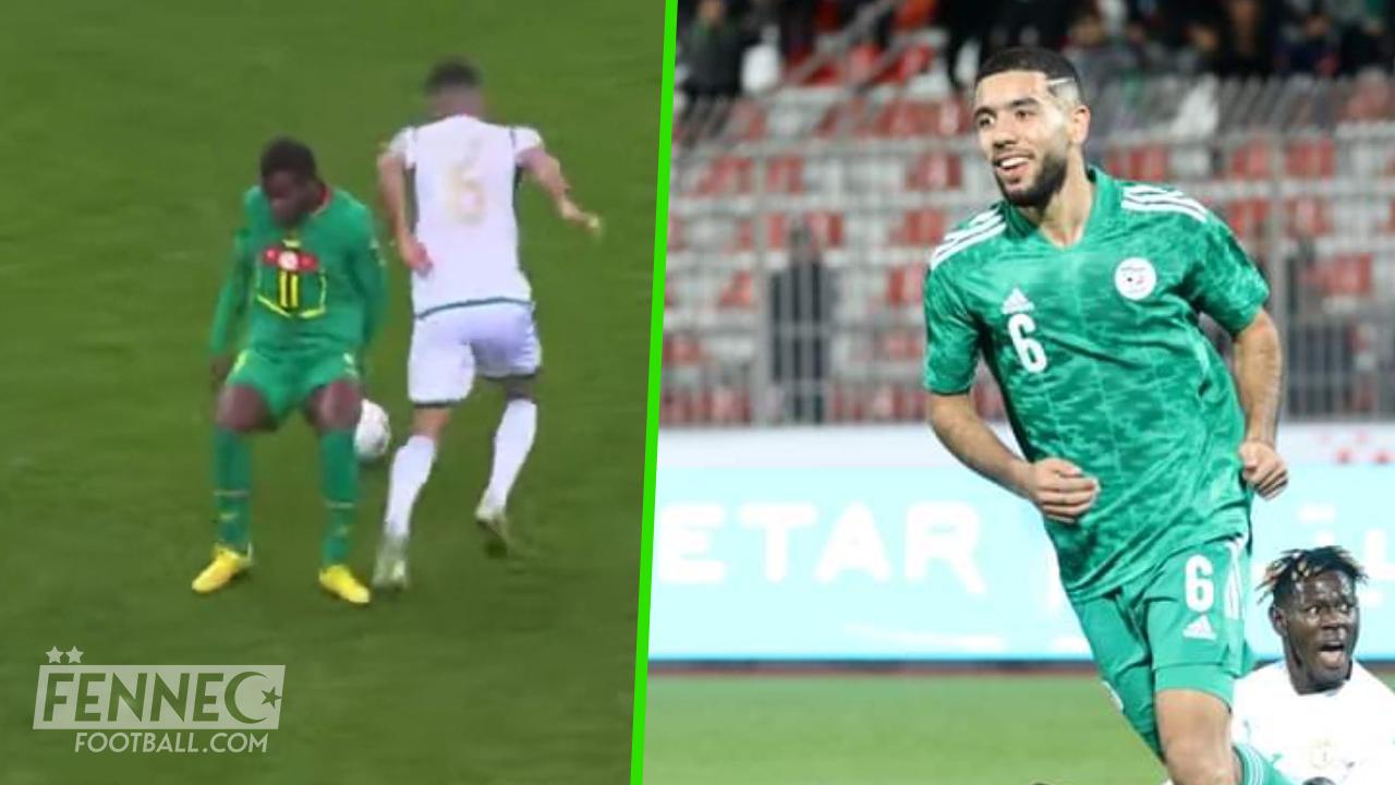 CHAN 2023 / Algérie - Sénégal : Ahmed Kendouci dans ses œuvres inflige un joli petit pont à un adversaire (Vidéo)