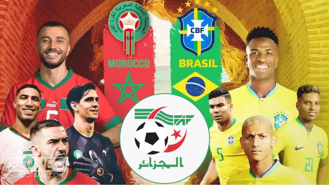 Le Maroc lance une grosse pique aux Algériens lors de son match face au Brésil (Photos)