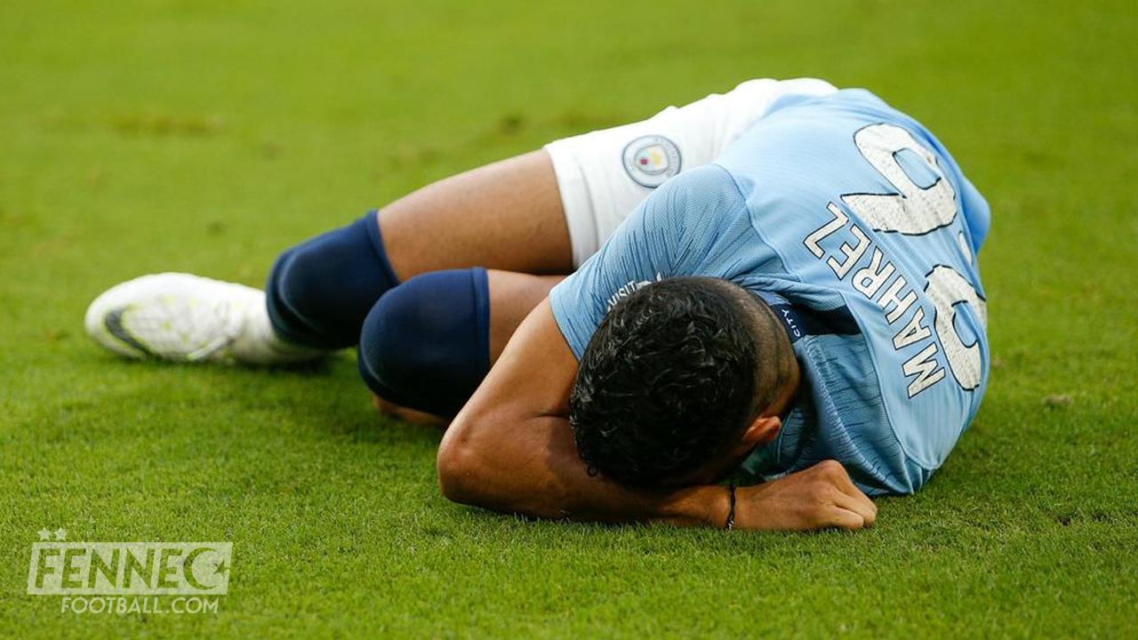 Snobé par Guardiola contre Arsenal, Riyad Mahrez finit dans le sang (Photo)