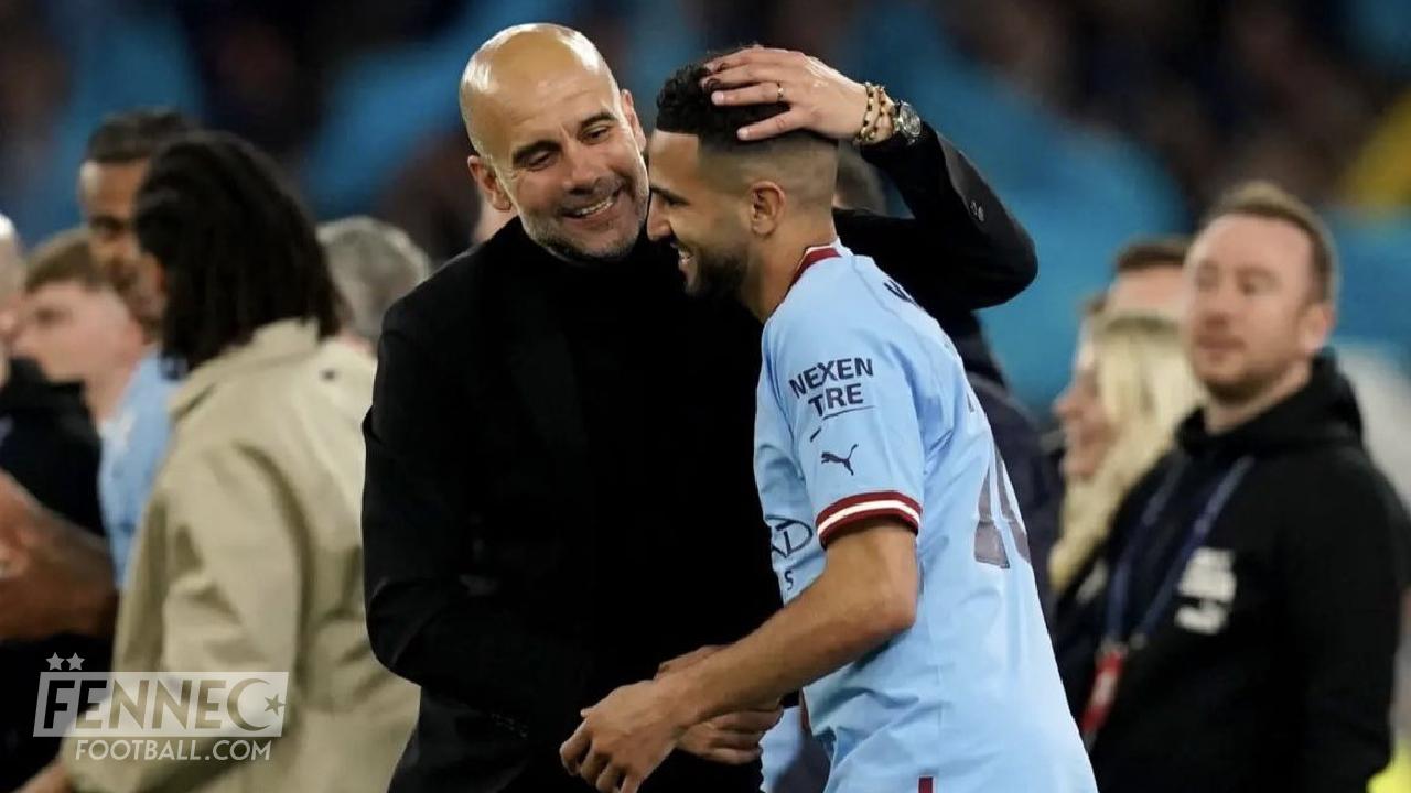 Guardiola rend un grand hommage : " Avoir Mahrez dans l'équipe, c'est comme être au paradis ! "