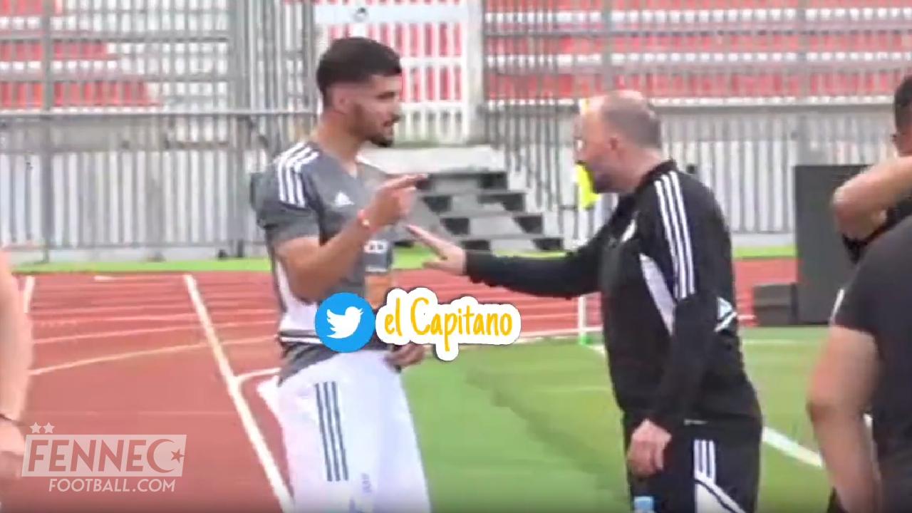Algérie Tunisie : Un échange surprenant entre Belmadi et Aouar attire l'attention ! (Vidéo)