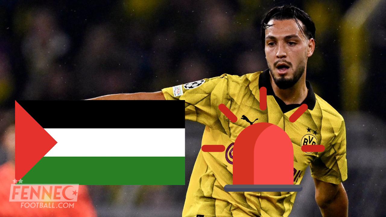 Alors que Dortmund supporte Israël : Bensebaini suspendu pour son soutien à la Palestine ? le verdict est tombé (OFFICIEL)