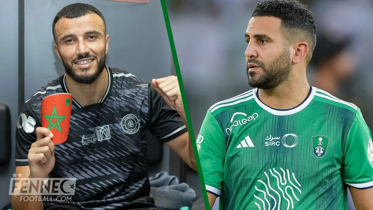 Maroc Algérie : Romain Saiss bloque la route à Mahrez (Vidéo)