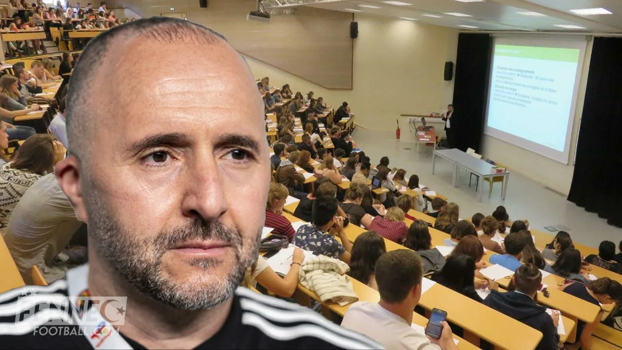 Le chaleureux accueil des étudiants de l'Université d'Alger 3 à Djamel Belmadi (Vidéo)