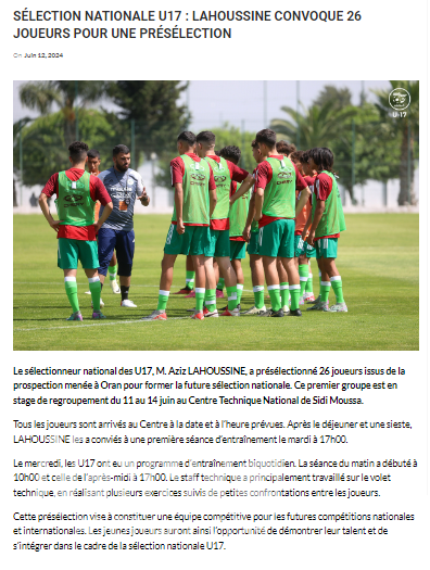 équipe Algérie