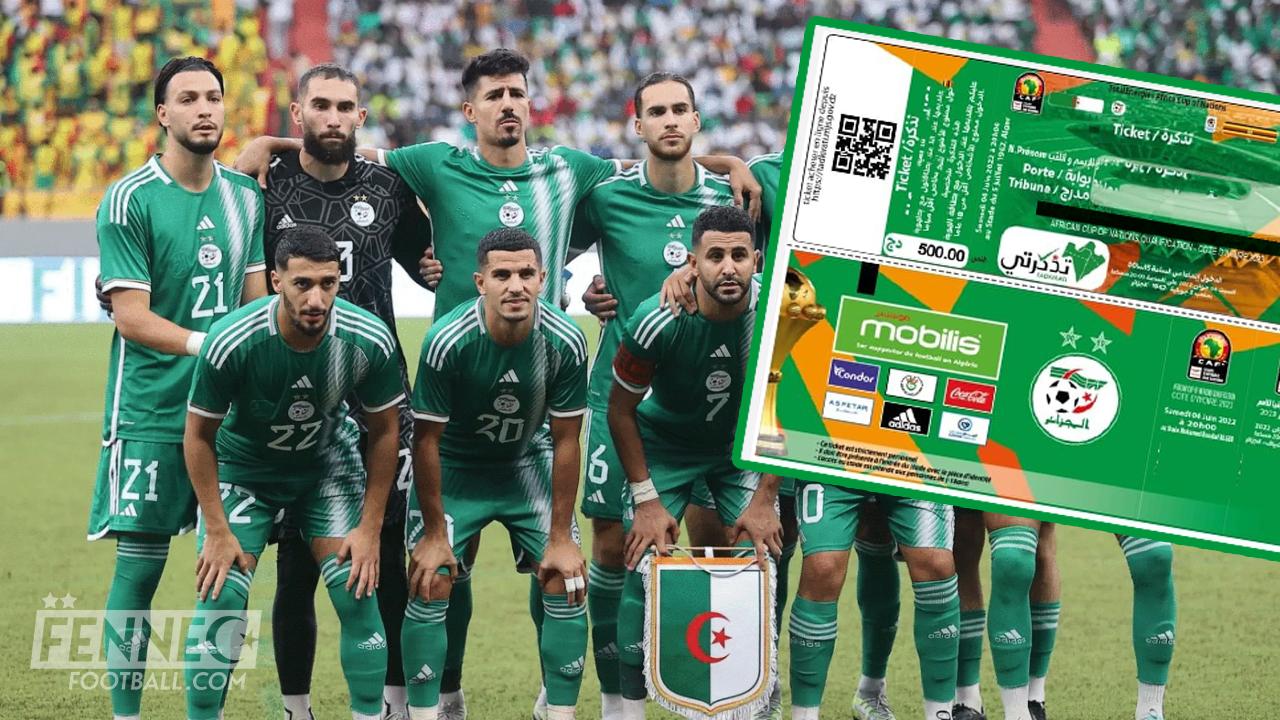 Algérie-Guinée équatoriale : les billets sont disponibles, cliquez ici pour acheter votre ticket !