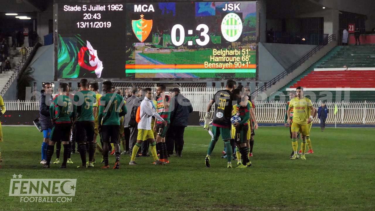 La JSK a toujours mené la vie dure au MCA : voici les statistiques des confrontations