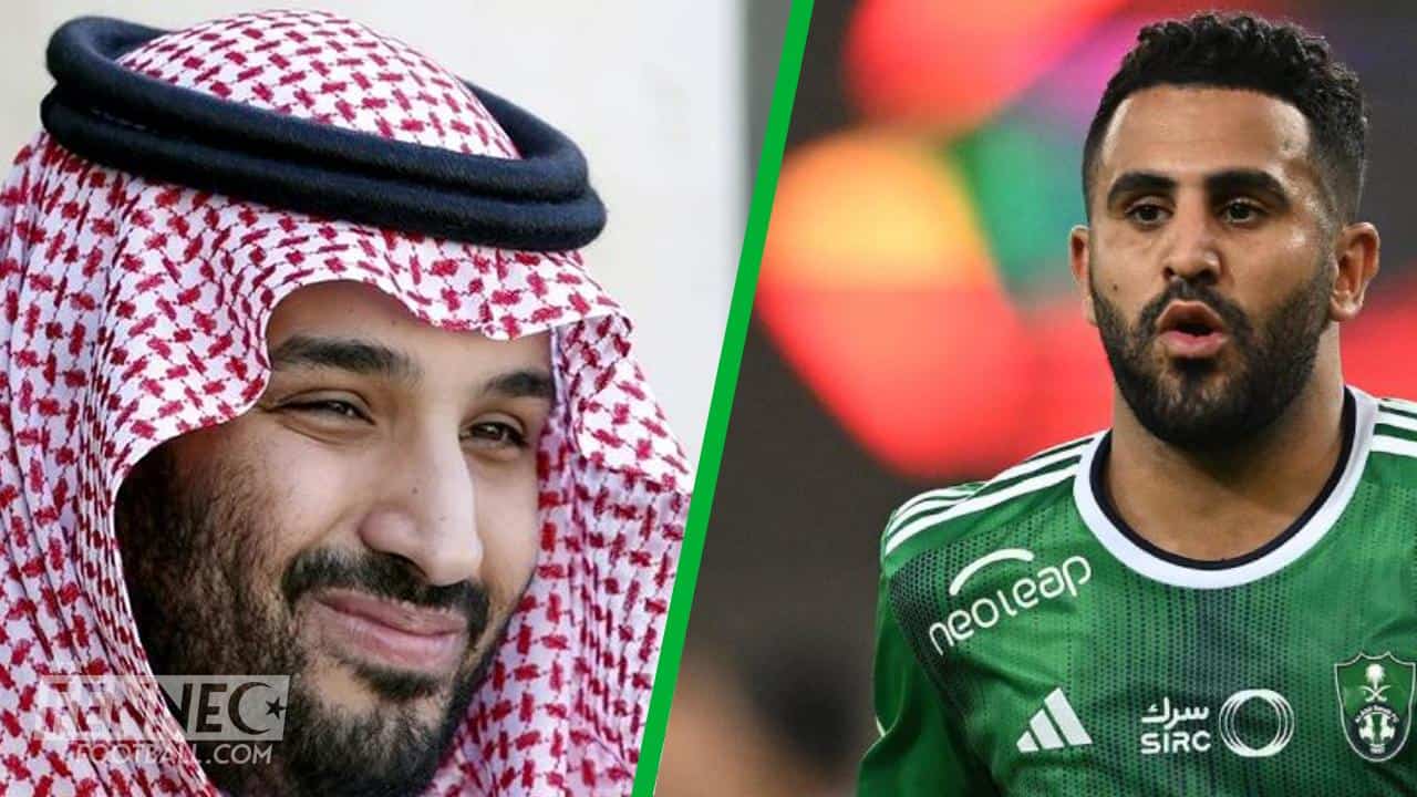 Moment fort : Mahrez en visite officielle chez Mohamed Ben Salmane (Photos)