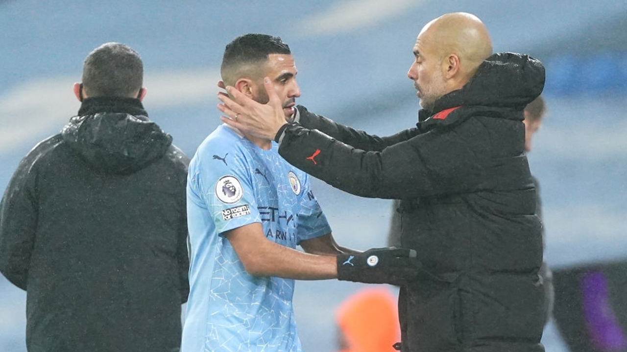 Riyad Mahrez Pep Guardiola