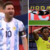 Lionel Messi Yerry Mina Copa America