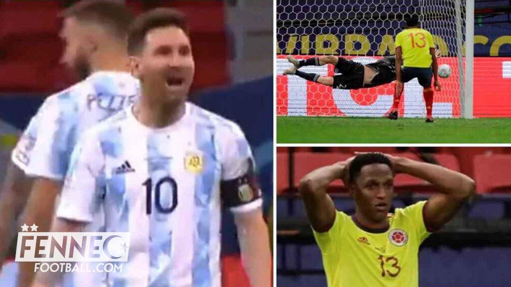 Lionel Messi Yerry Mina Copa America
