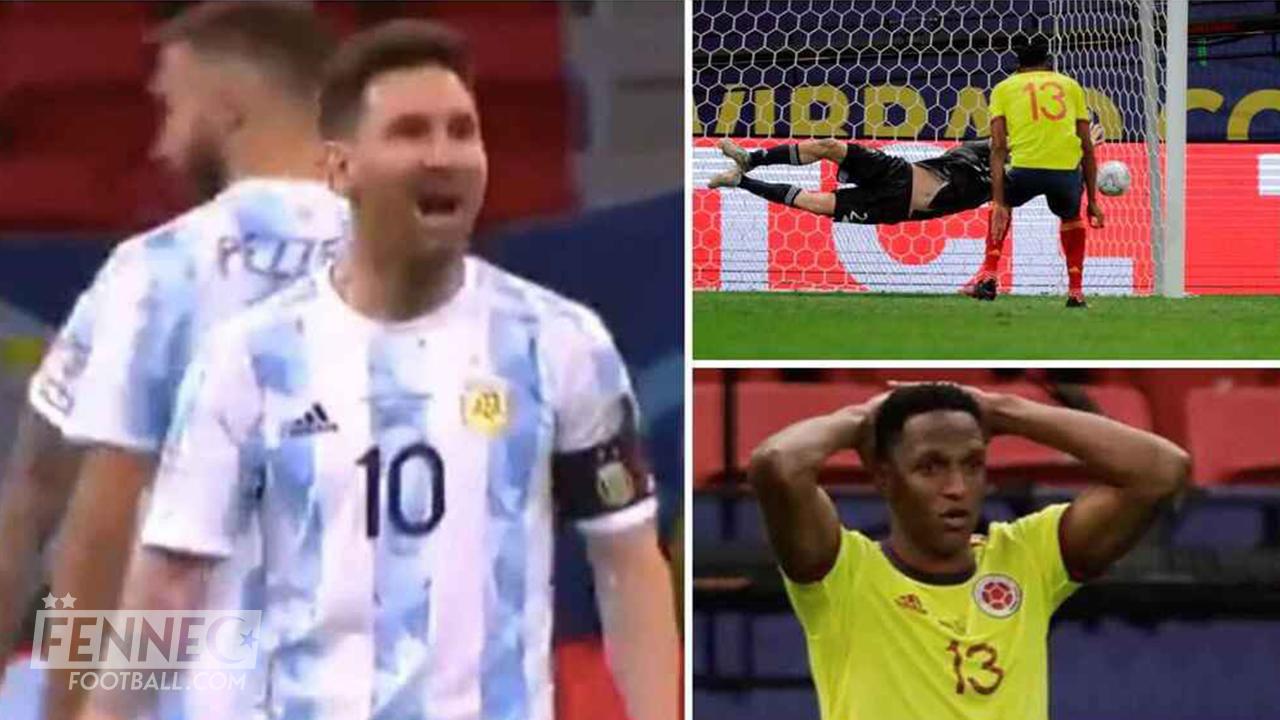 Lionel Messi Yerry Mina Copa America