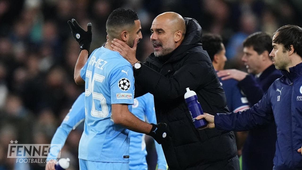 Riyad Mahrez Pep Guardiola 1