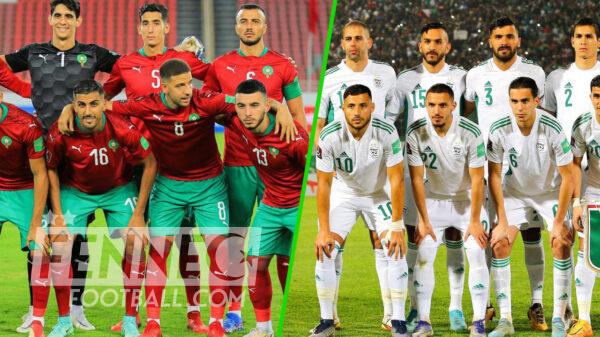 equipe d'algerie equipe du maroc