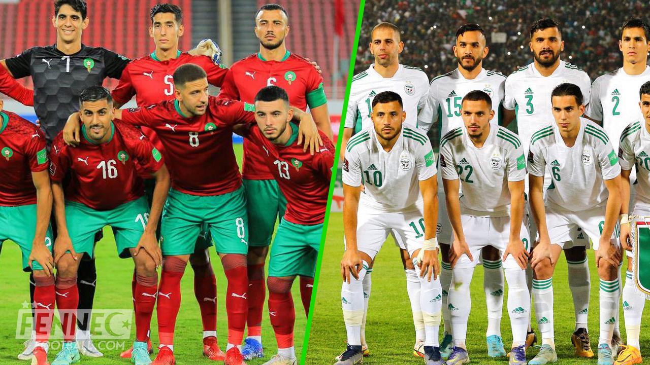 equipe d'algerie equipe du maroc