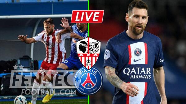 Ajaccio PSG Belaili Messi