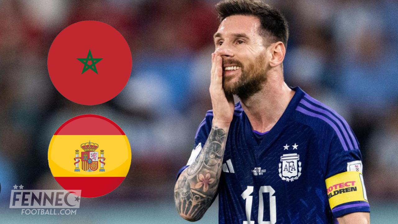 Maroc Espagne Messi