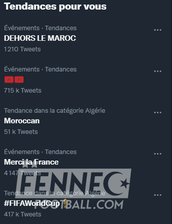 Maroc France Tendeance
