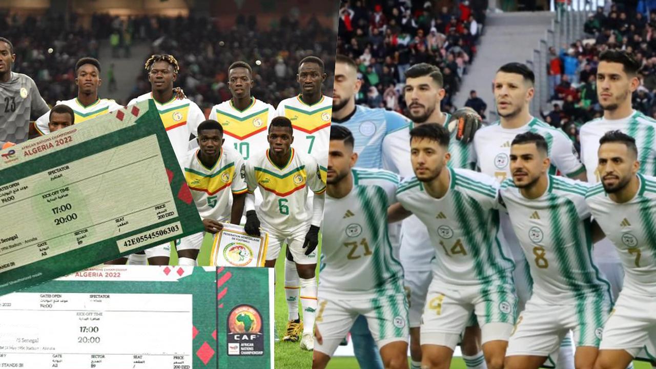 tickets Algérie Sénégal