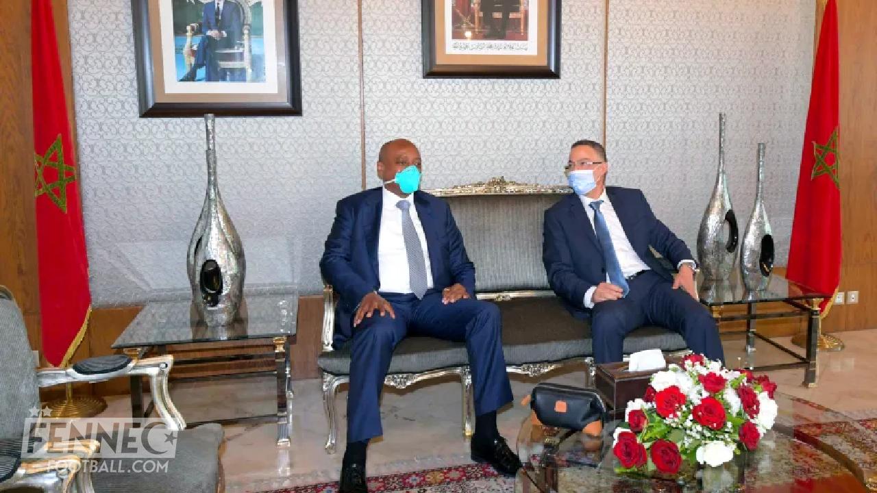 Faouzi Lekjaa Patrice Motsepe Maroc CAN