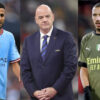 Riyad Mahrez Ismael Benncer Gianni Infantino