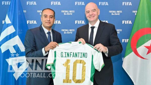 Equipe d'Algérie Walid Sadi Gianni Infantino FAF FIFA