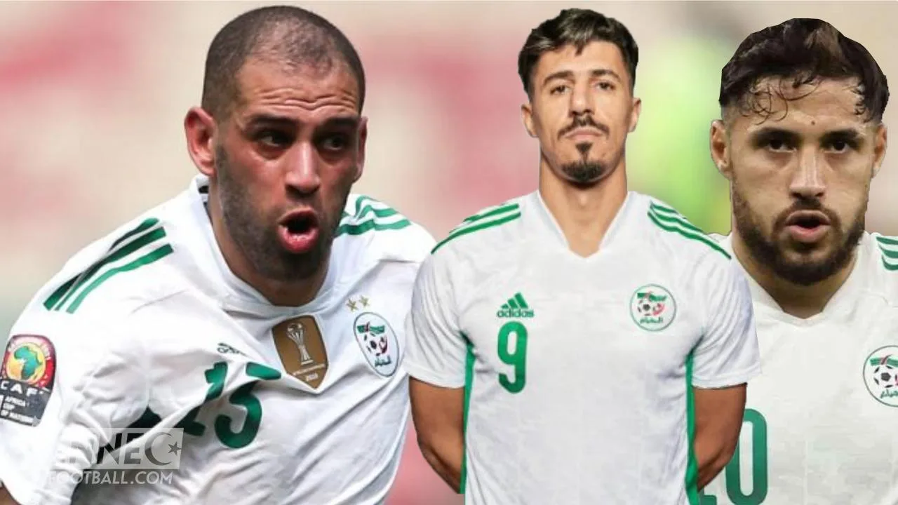 islam slimani baghdad bounedjah youcef belaili équipe algérie